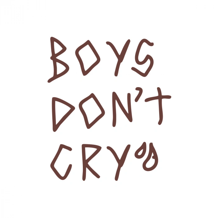 Boys Dont Cry Araba Sticker 17x17 Cm Kahverengi