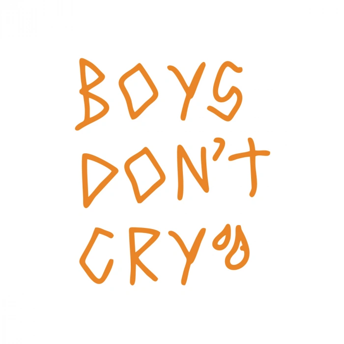 Boys Dont Cry Araba Sticker 17x17 Cm Turuncu