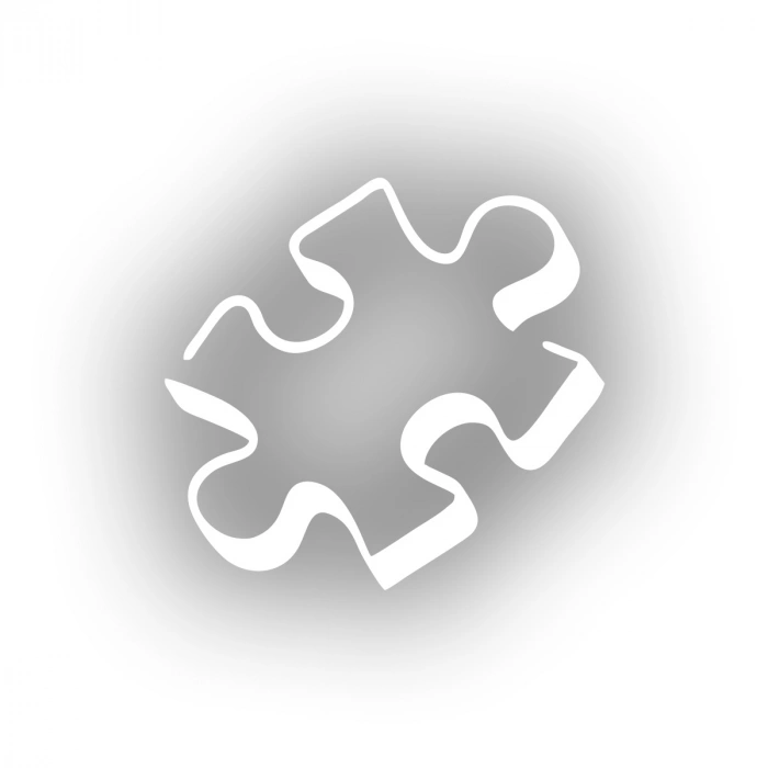 Puzzle Araba Stickeri 17x17 Cm Beyaz