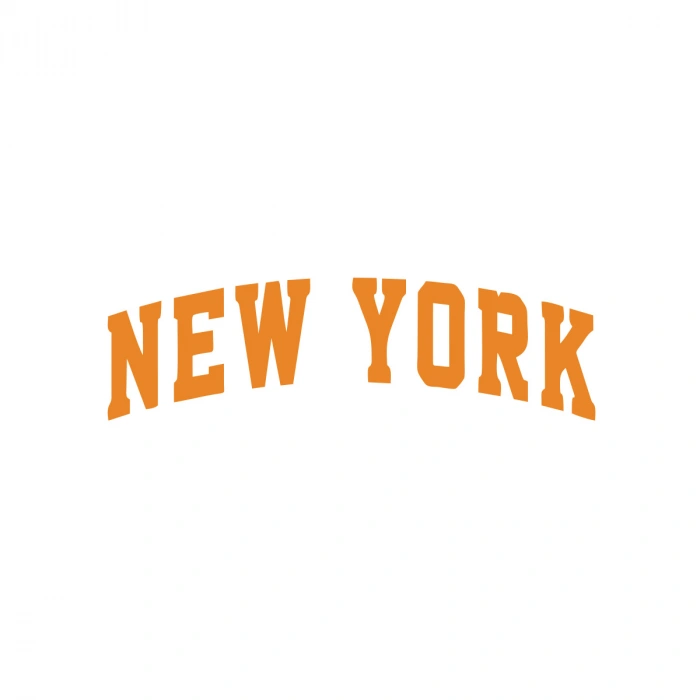 New York Araba Sticker 17x17 Cm Turuncu