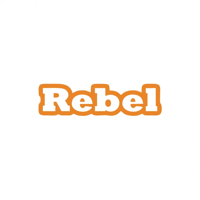 Rebel Araba Sticker 17x17 Cm Turuncu