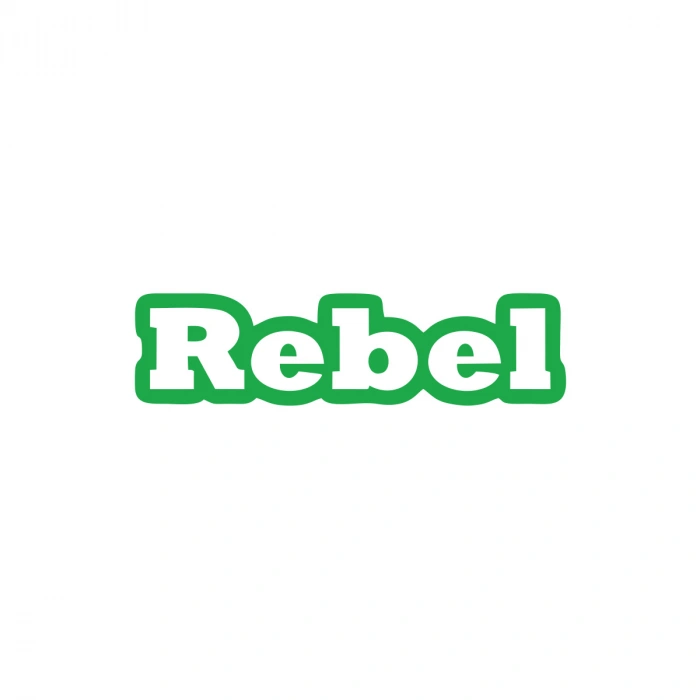 Rebel Araba Sticker 17x17 Cm Yeşil