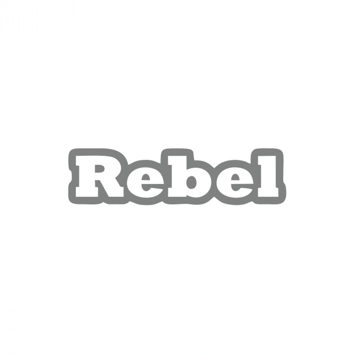 Rebel Araba Sticker 17x17 Cm Gri
