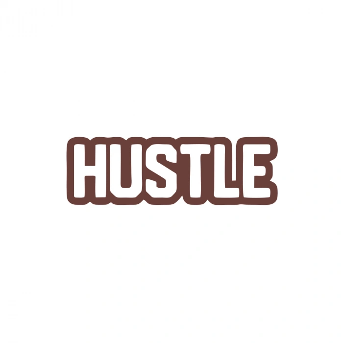 Hustle Araba Sticker 17x17 Cm Kahverengi