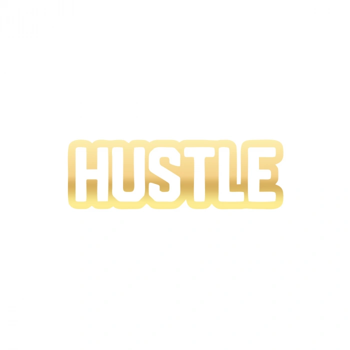 Hustle Araba Sticker 17x17 Cm Gold