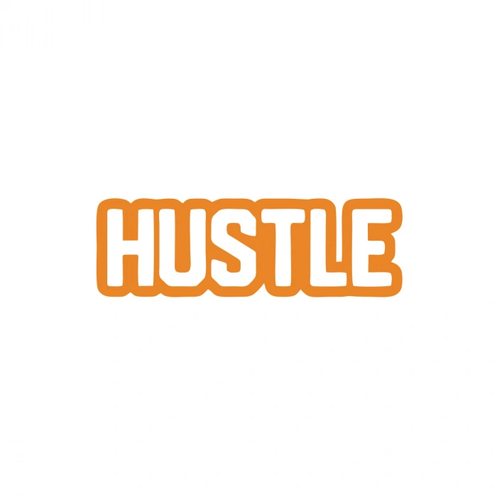Hustle Araba Sticker 17x17 Cm Turuncu