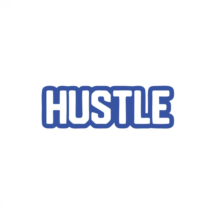 Hustle Araba Sticker 17x17 Cm Mavi