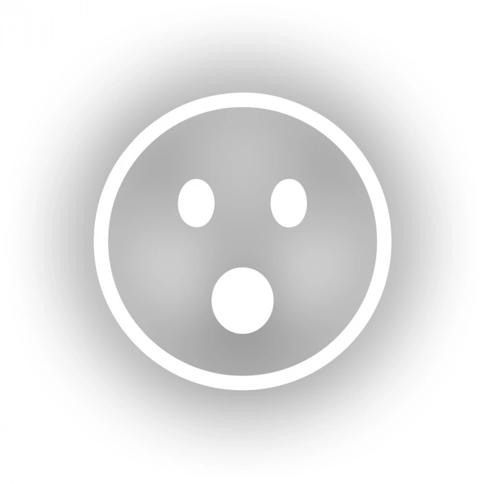 Şaşıran Emoji Araba Sticker 17x17 Cm Beyaz