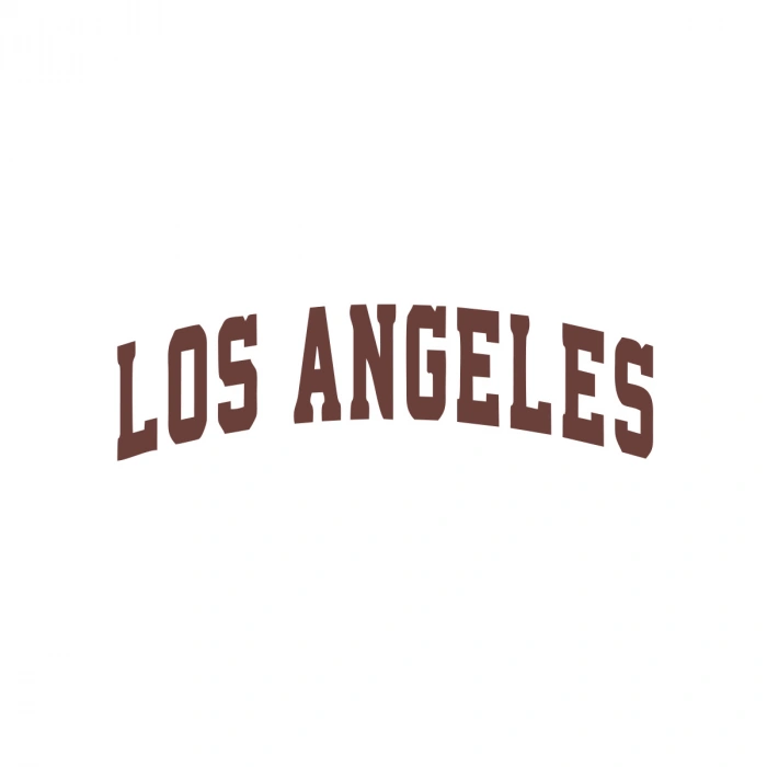 Los Angeles Araba Sticker 17x17 Cm Kahverengi