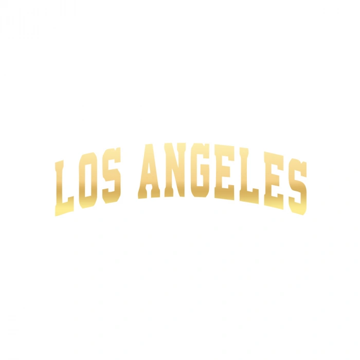 Los Angeles Araba Sticker 17x17 Cm Gold