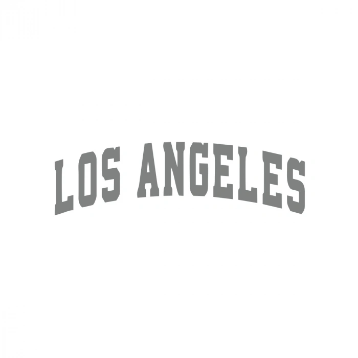 Los Angeles Araba Sticker 17x17 Cm Gri