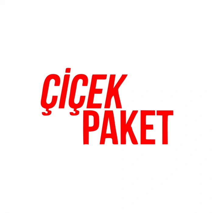 Çiçek Paket Araba Sticker 17x17 Cm Kırmızı
