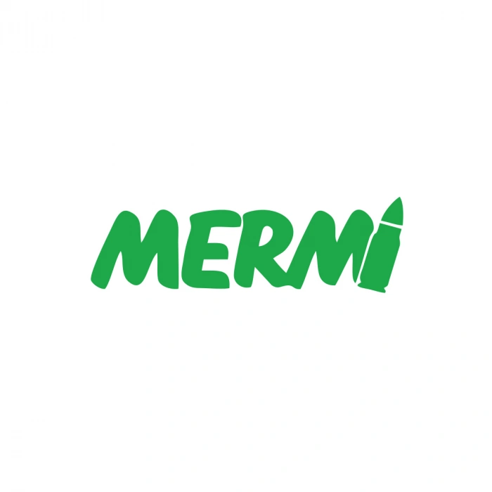 Mermi Araba sticker 17x17 Cm Yeşil