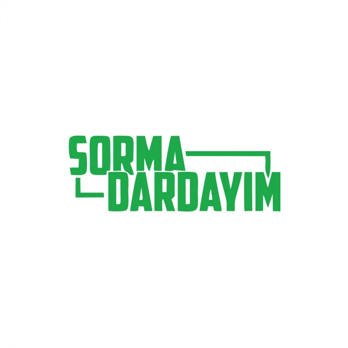 Sorma Dardayım Araba Sticker 17x17 Cm Yeşil