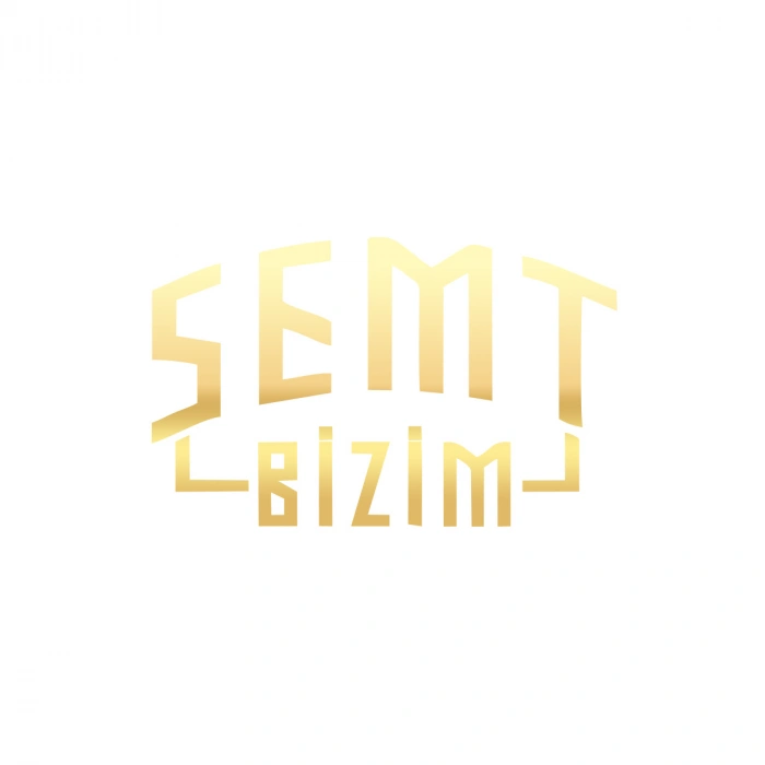 Semt Bizim Araba Sticker 17x17 Cm Gold