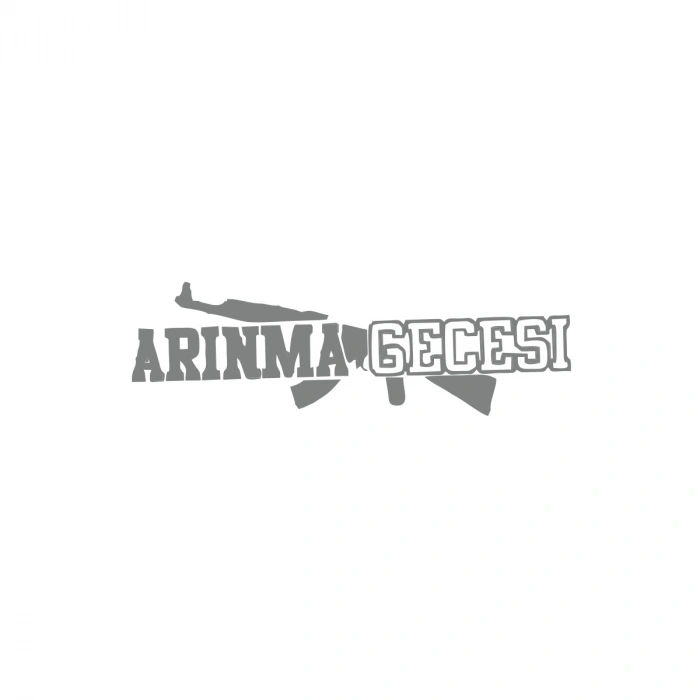 Arınma Gecesi Araba Sticker 17x17 Cm Gri