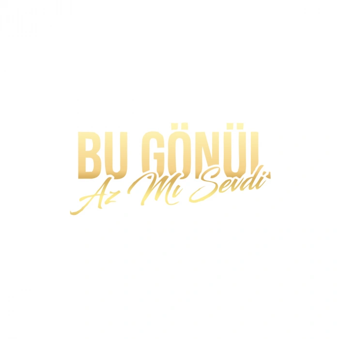 Bu Gönül Az Mı Sevdi Araba Sticker 17x17 Cm Gold