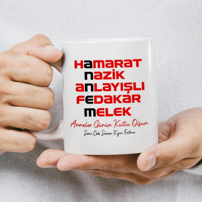 Anneler Günü Kupası - Hamarat, Nazik, Anlayışlı, Fedakar, Melek