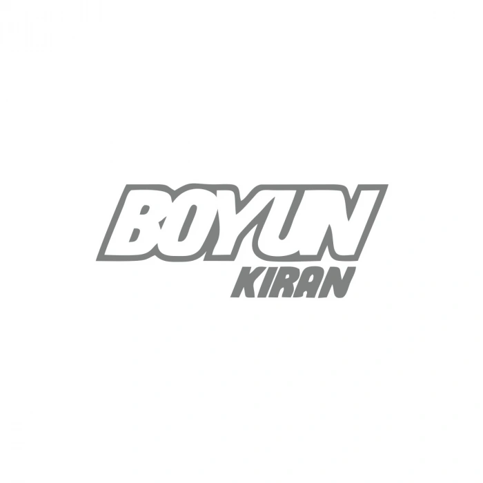 Boyun Kıran Araba Sticker 17x17 Cm Gri