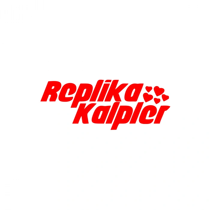 Replika Kalpler Araba Sticker 17x17 Cm Kırmızı