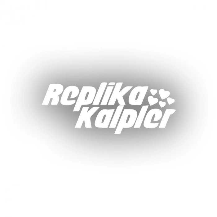 Replika Kalpler Araba Sticker 17x17 Cm Beyaz