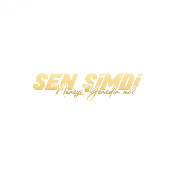 Sen Şimdi Naneyi Yemedin mi? Araba Sticker 17x17 Cm Gold