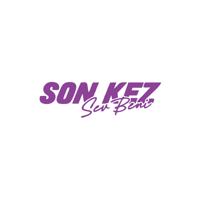 Son Kez Sev Beni Araba Sticker 17x17 Cm Mor
