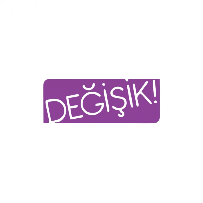 Değişik! Araba Sticker 17x17 Cm Mor
