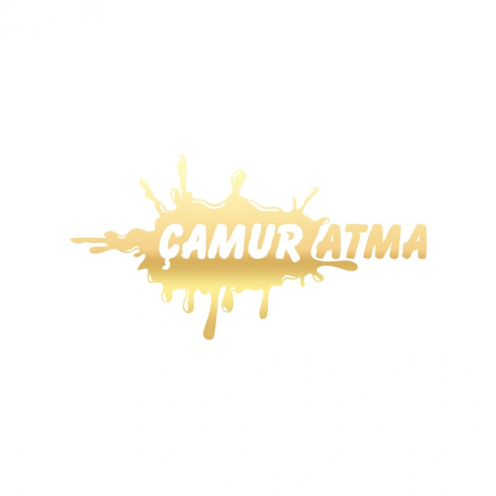 Çamur Atma Araba Sticker 17x17 Cm Gold