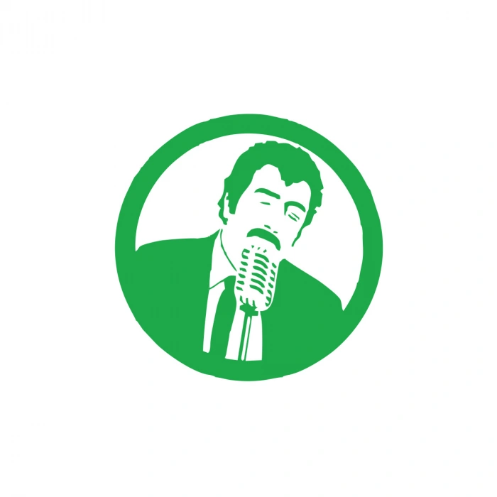 Müslüm Gürses Araba Sticker 17x17 Cm Yeşil