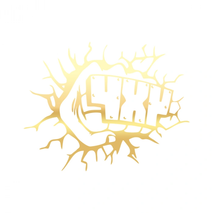 4x4 Araba Sticker 17x17 Cm Gold