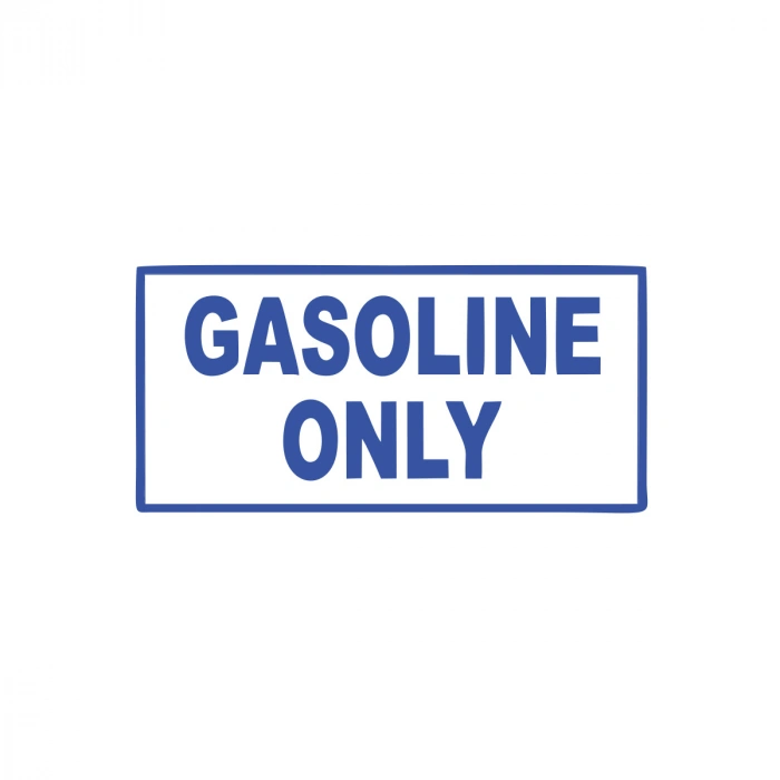 Gasoline Only Araba Sticker 17x17 Cm Mavi