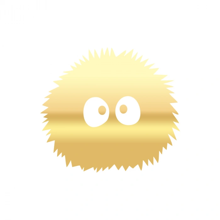 Sevimli Araba Sticker 17x17 Cm Gold