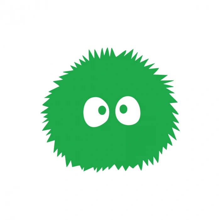 Sevimli Araba Sticker 17x17 Cm Yeşil