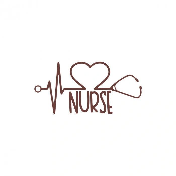 Nurse Araba Sticker 17x17 Cm Kahverengi