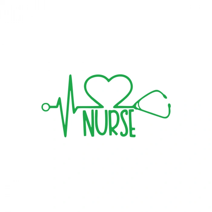 Nurse Araba Sticker 17x17 Cm Yeşil