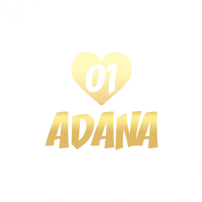 Kalpli 01 Adana Araba Sticker 17x17 Cm Gold