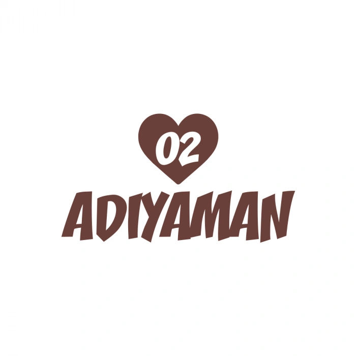 Kalpli 02 Adıyaman Araba Sticker 17x17 Cm Kahverengi