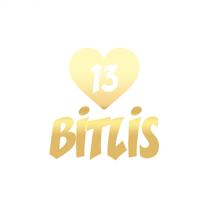 Kalpli 13 Bitlis Araba Sticker 17x17 Cm Gold