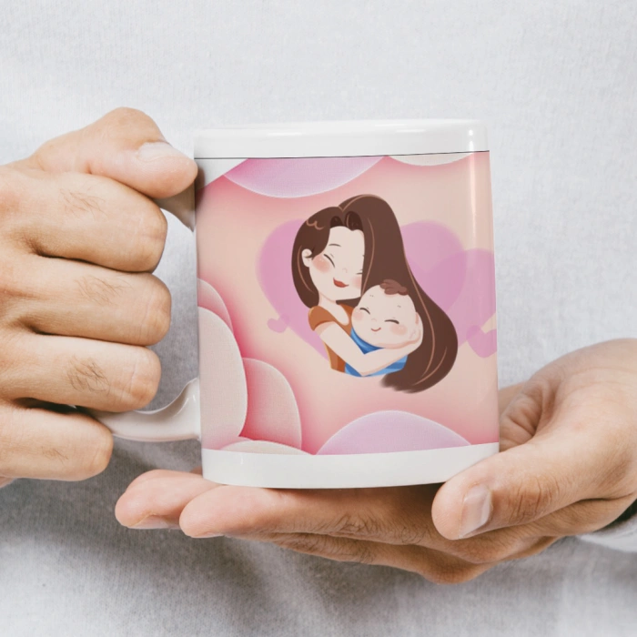 Anneler Günü Kupası - Anne ve Bebek Sevgisi