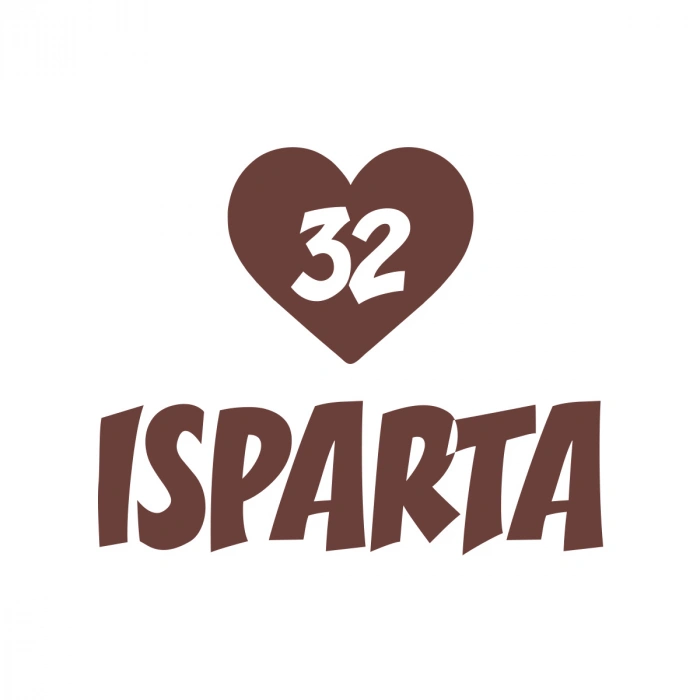 Kalpli 32 Isparta Araba Sticker 17x17 Cm Kahverengi