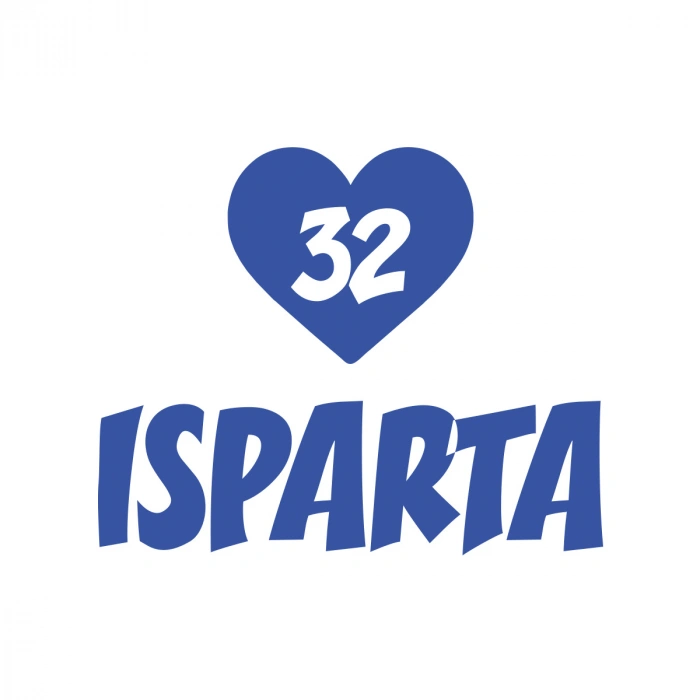 Kalpli 32 Isparta Araba Sticker 17x17 Cm Mavi