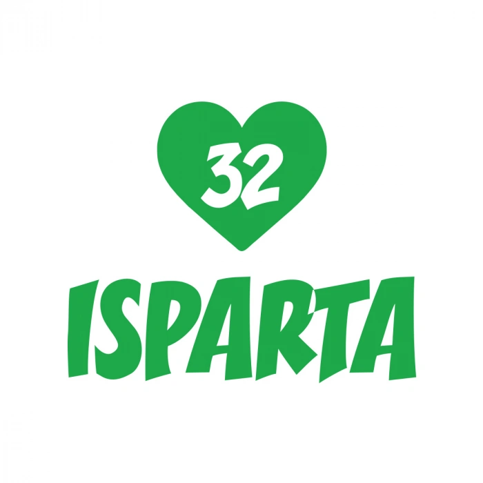 Kalpli 32 Isparta Araba Sticker 17x17 Cm Yeşil