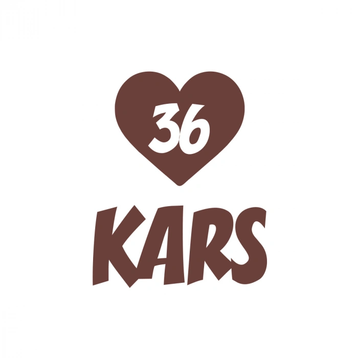 Kalpli 36 Kars Araba Sticker 17x17 Cm Kahverengi