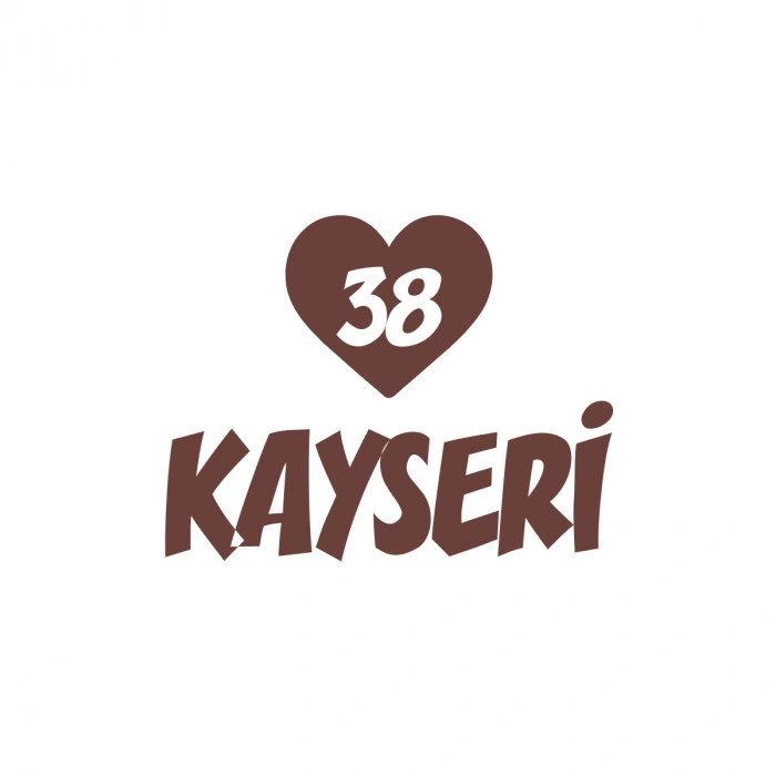 Kalpli 38 Kayseri Araba Sticker 17x17 Cm Kahverengi