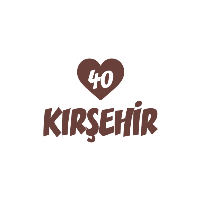 Kalpli 40 Kırşehir Araba Sticker 17x17 Cm Kahverengi