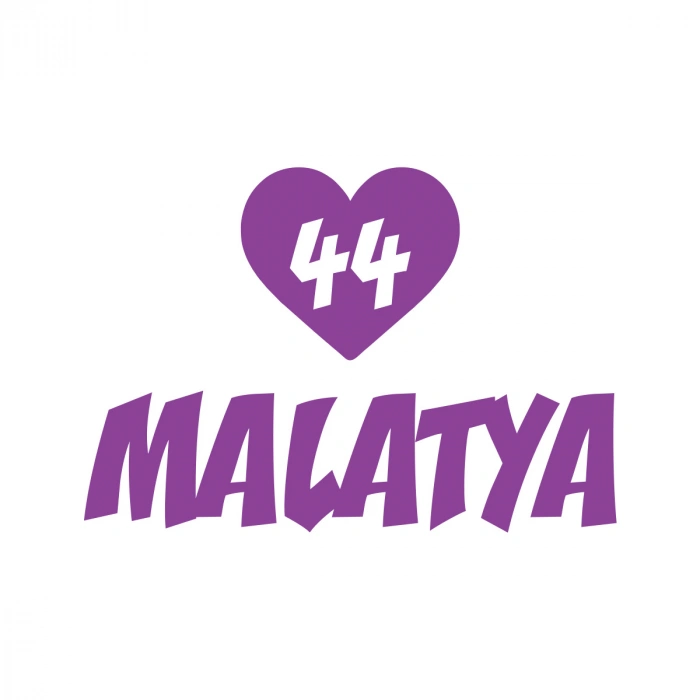 Kalpli 44 Malatya Araba Sticker 17x17 Cm Mor
