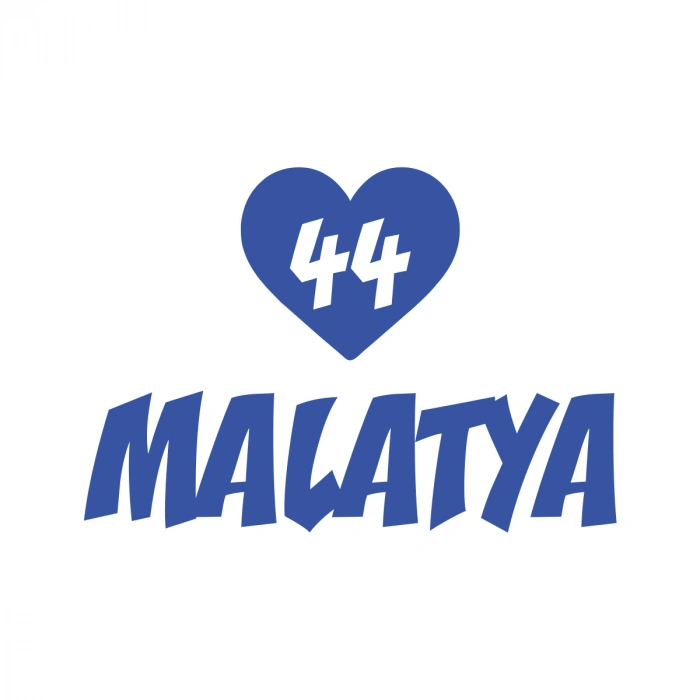Kalpli 44 Malatya Araba Sticker 17x17 Cm Mavi