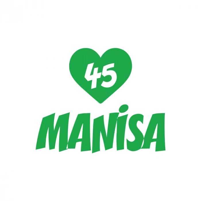 Kalpli 45 Manisa Araba Sticker 17x17 Cm Yeşil