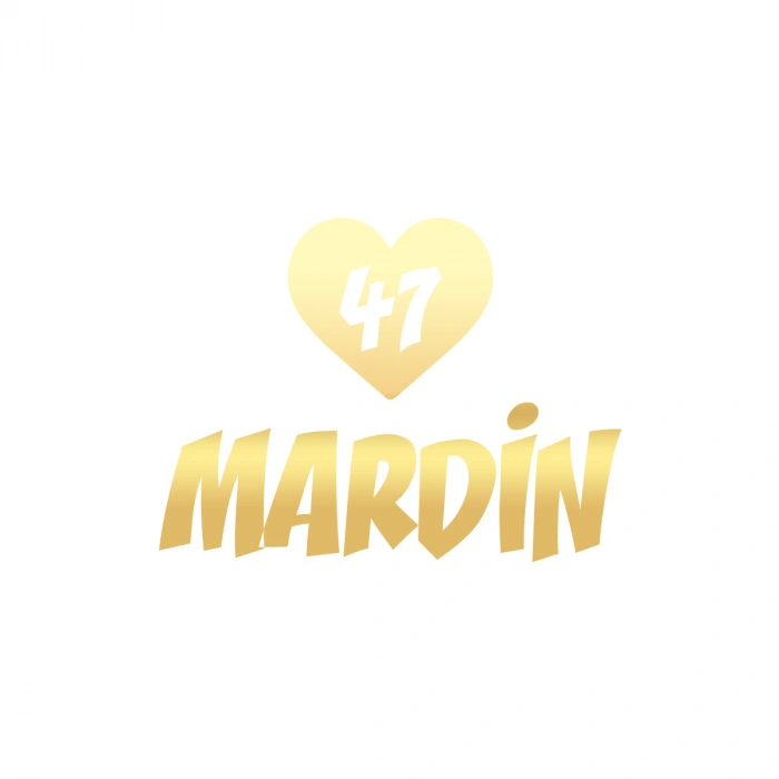 Kalpli 47 Mardin Araba Sticker 17x17 Cm Gold